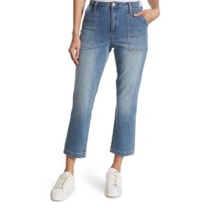 Joe's High Rise Straight Crop Utility Patch Pocket Jean - Size 25